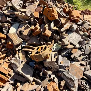 Eine Ansammlung von Metallschrott